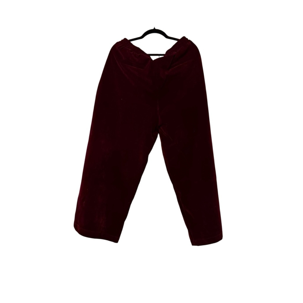 Women's WILDFANG Burgundy Velvet Pants XXL NEVER WORN